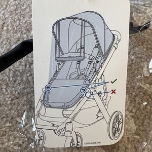 UppaBaby Vista V2 Rumbleseat Rain Shield, NEW